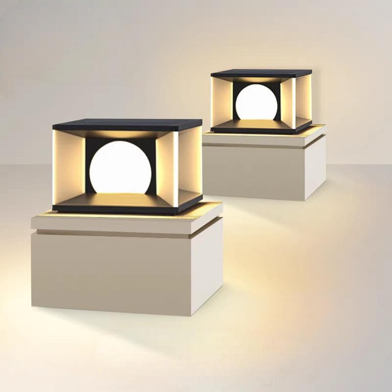 Столбовой светильник с шаром FT809