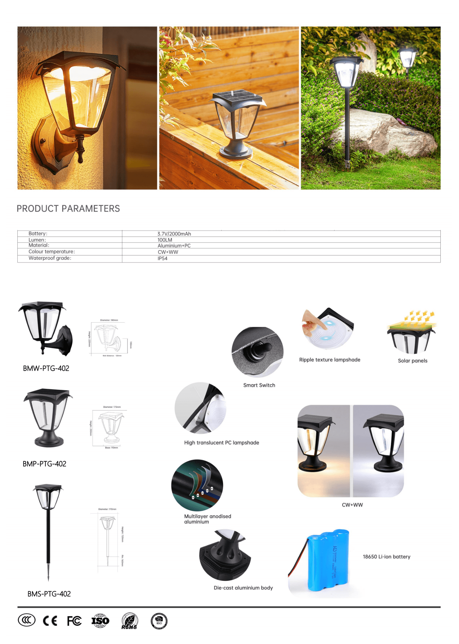 Классический фонарь PTG-402