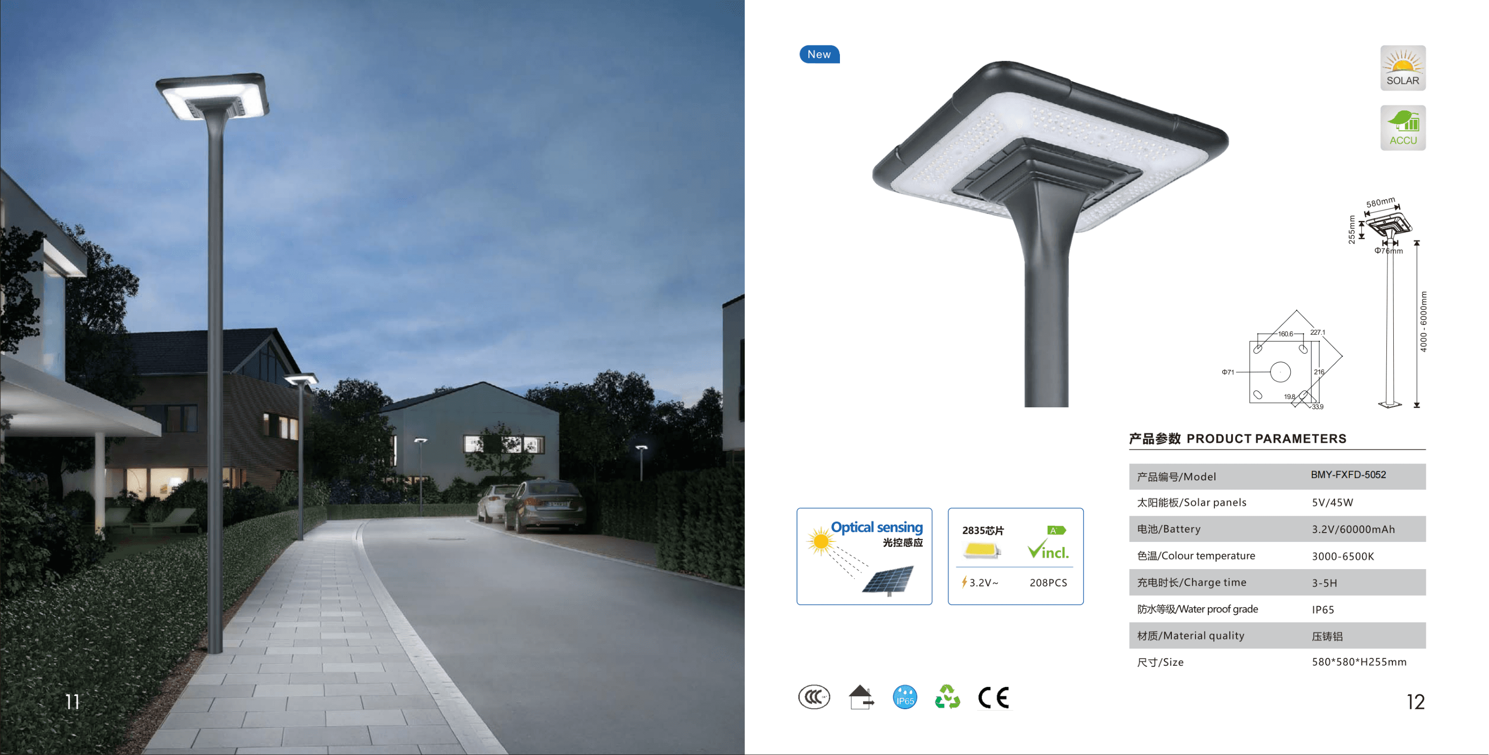 Парковый фонарь FXFD-5052